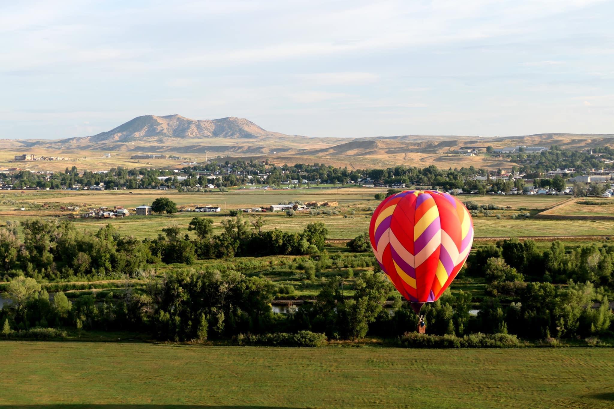 Nemesis balloon flying over Utah countryside
